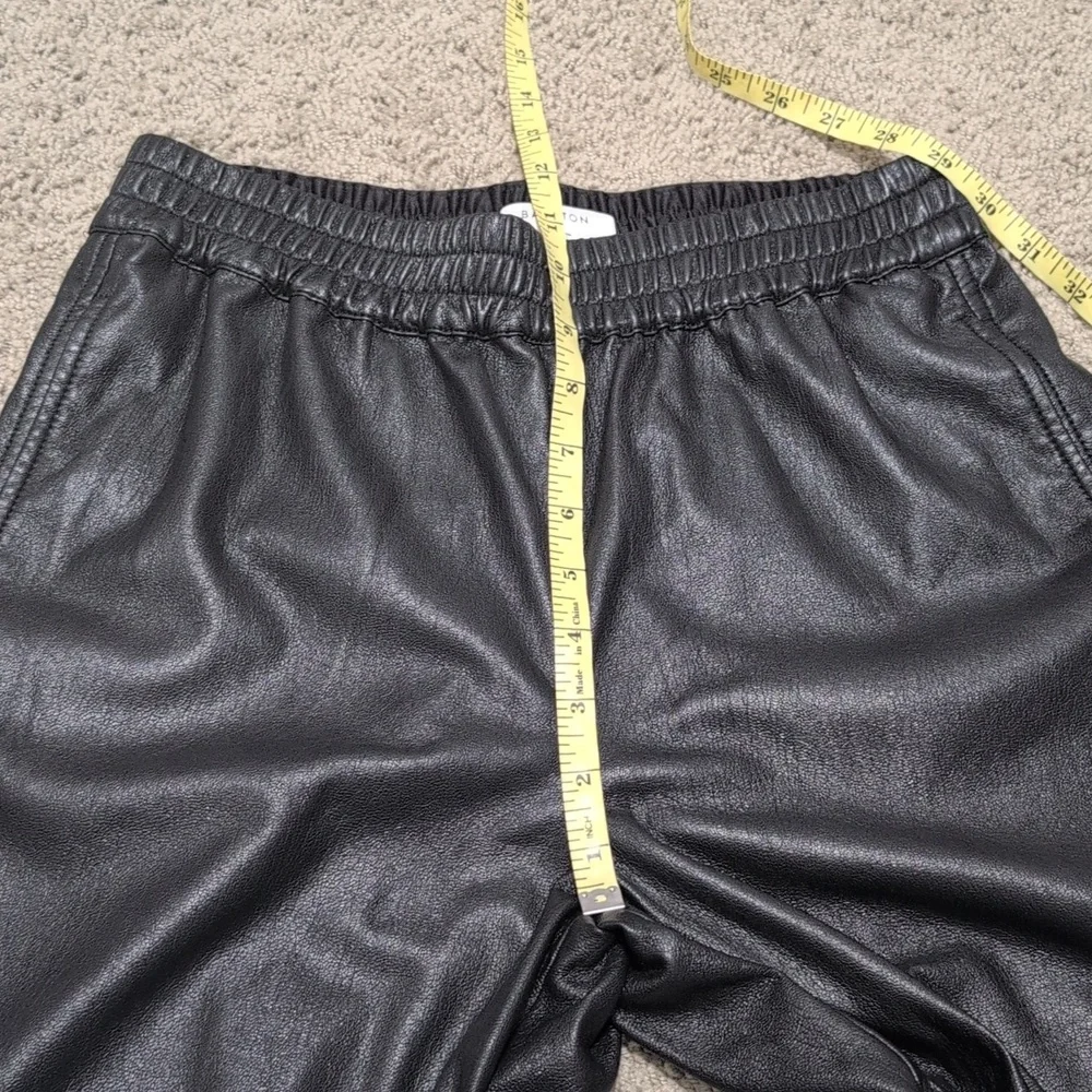 Babaton‎ Faux Leather Joggers Black Size Small Aritzia Brand